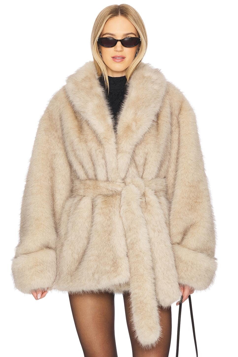 margot faux fur coat