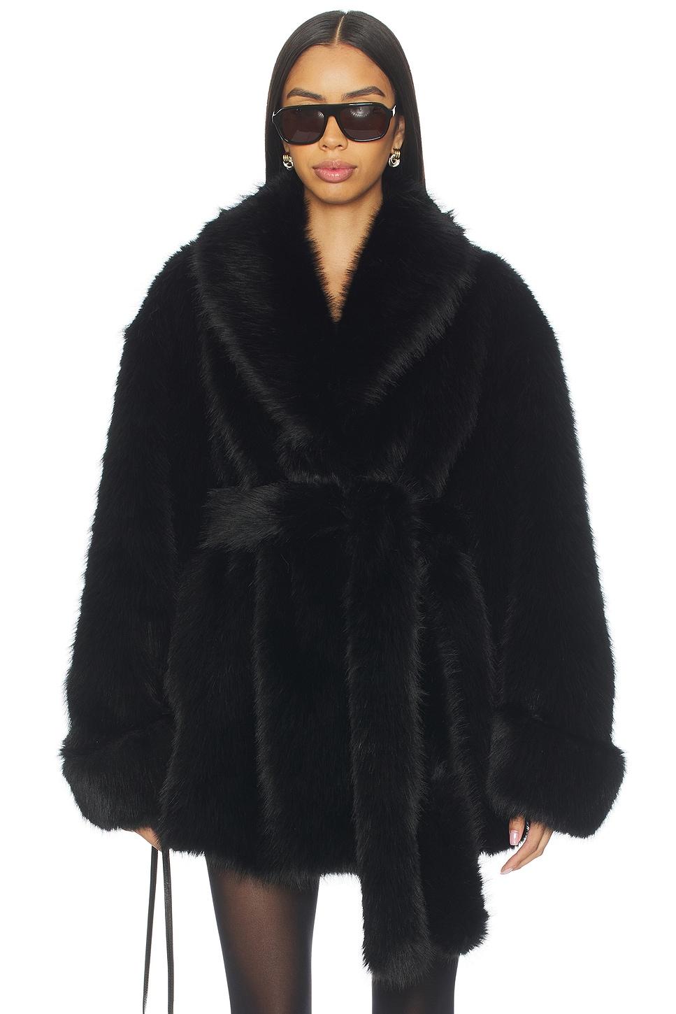 margot faux fur coat