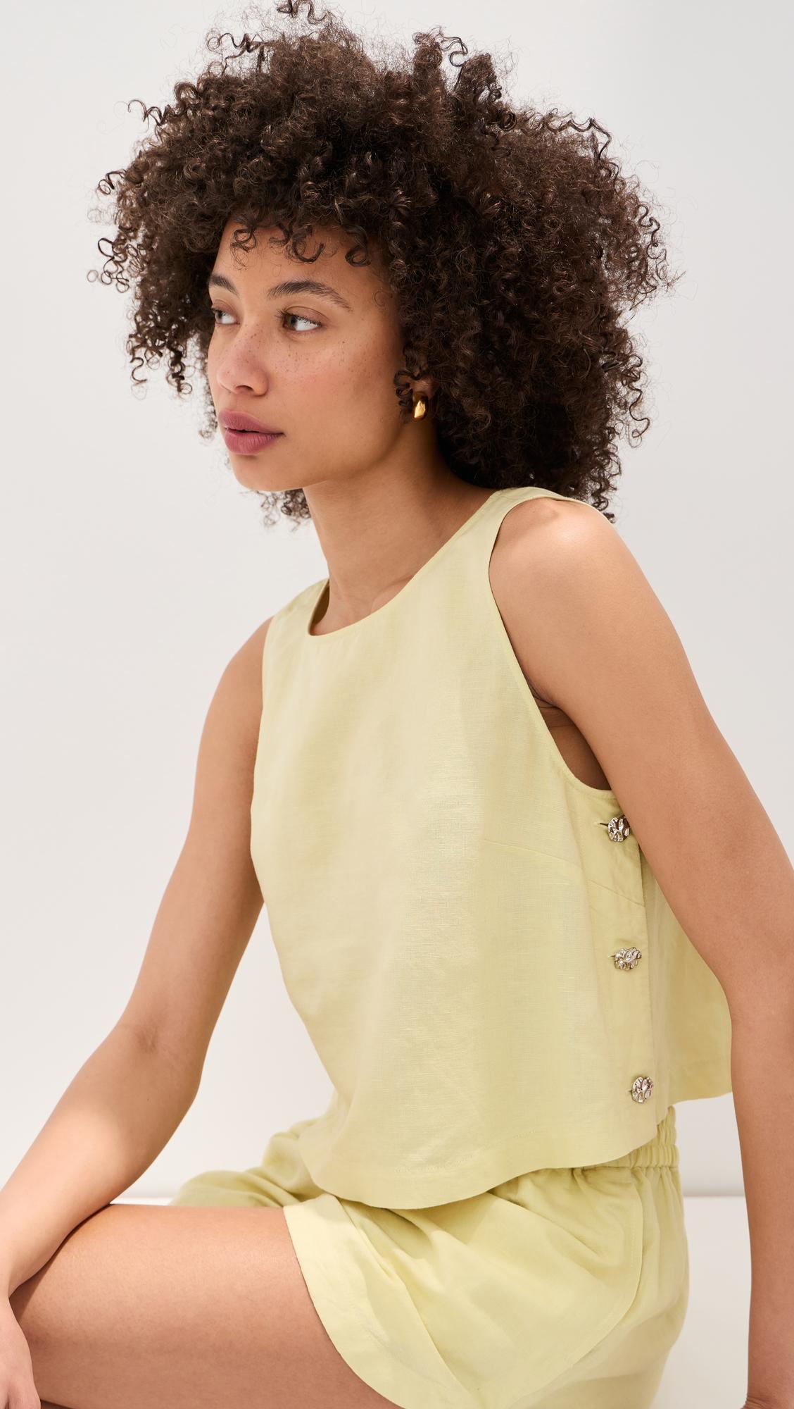 margot linen blouse