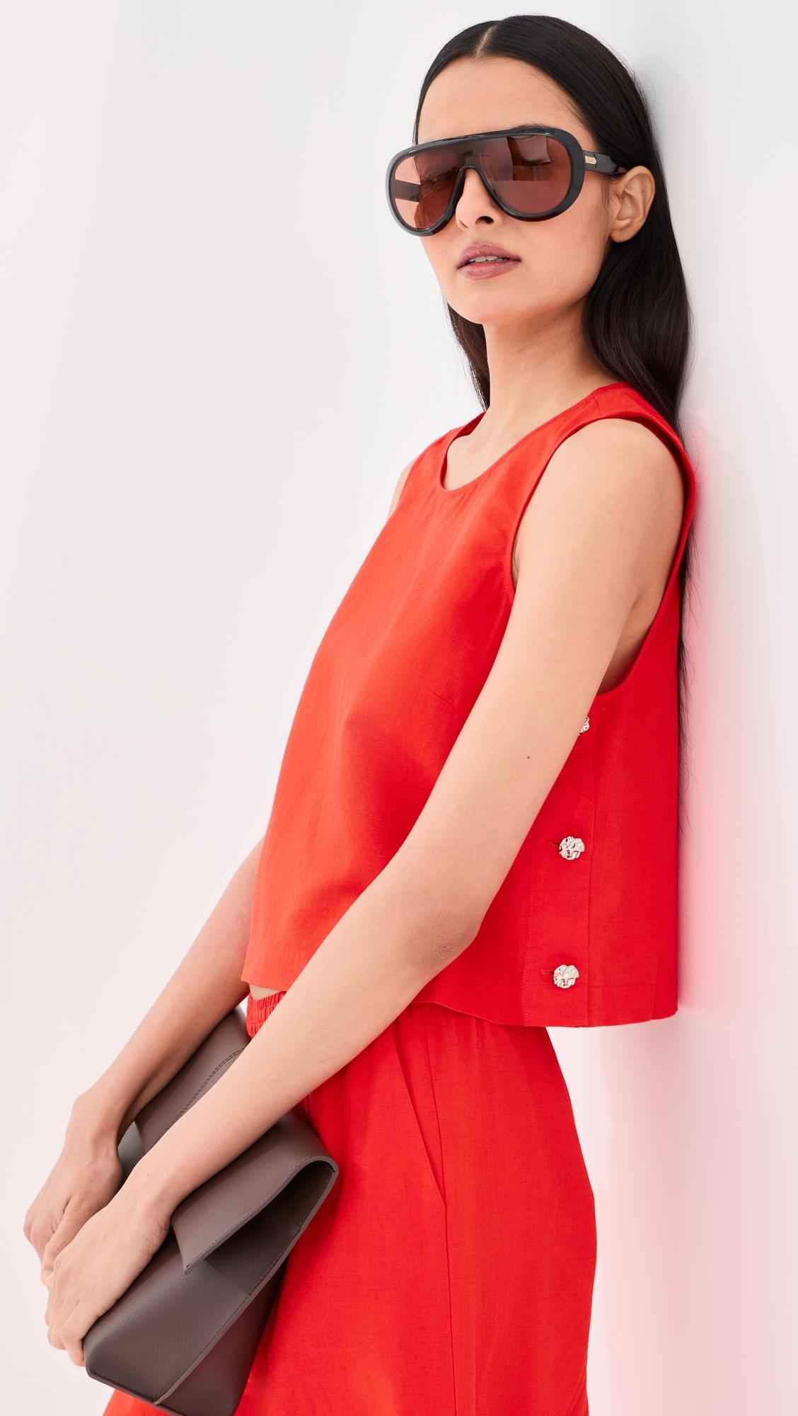 margot linen blouse