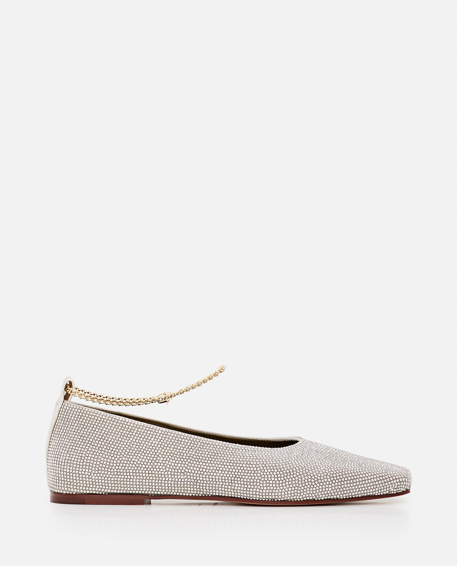 maria luca augusta strass ballet flat shoes