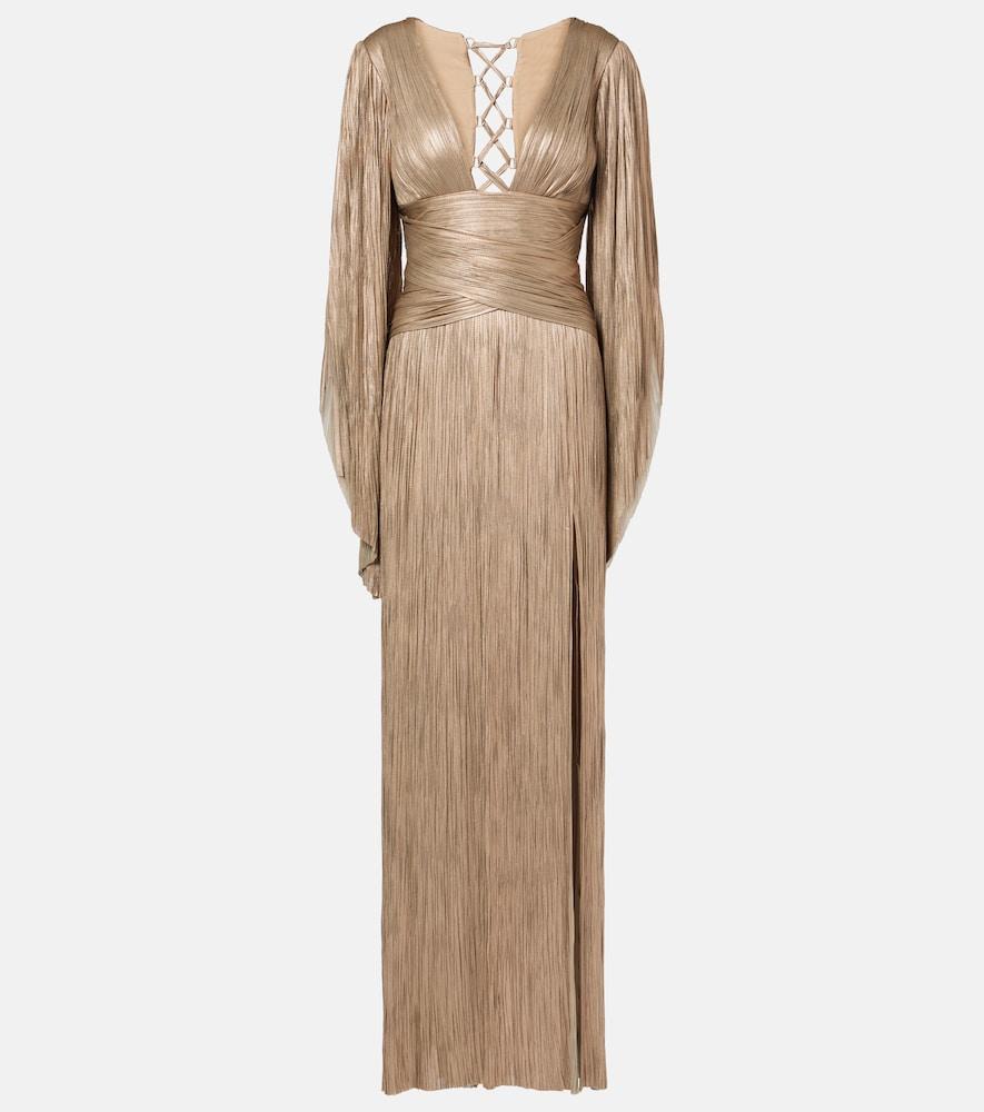 maria lucia hohan alana pleated silk tulle gown