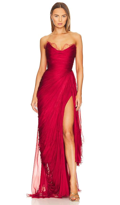maria lucia hohan jolie gown in red.