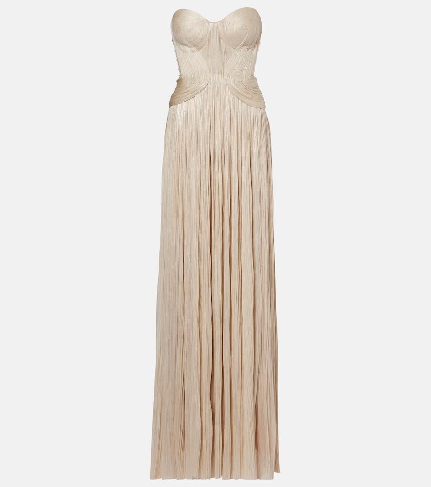 maria lucia hohan kamina cutout silk tulle bustier gown