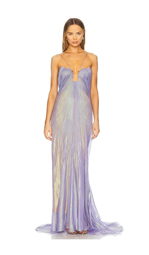 maria lucia hohan raisa dress in purple.