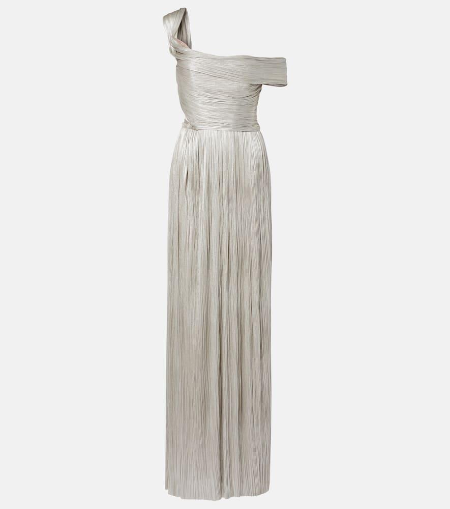 maria lucia hohan serene asymmetric silk mousseline gown