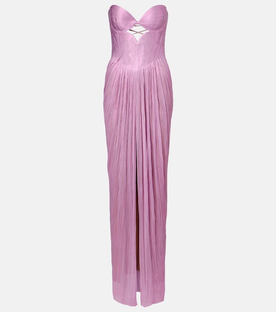 maria lucia hohan stephanie silk tulle bustier gown
