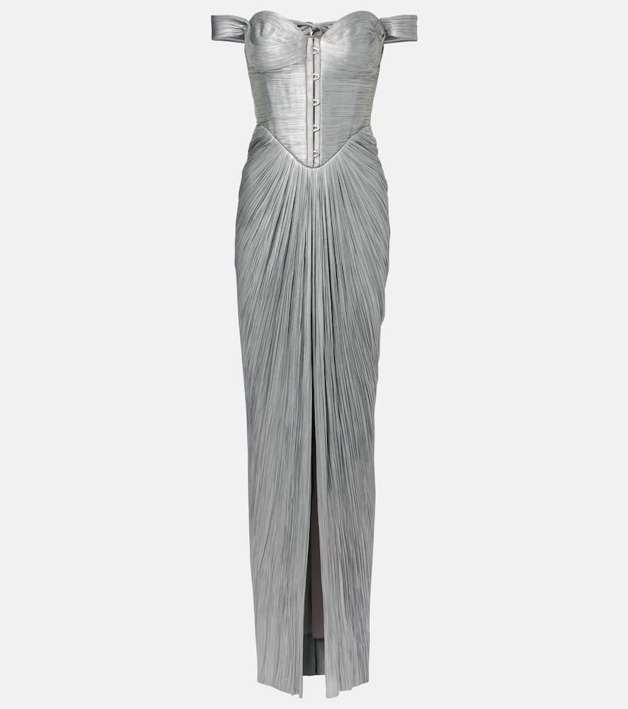 maria lucia hohan susie silk tulle bustier gown