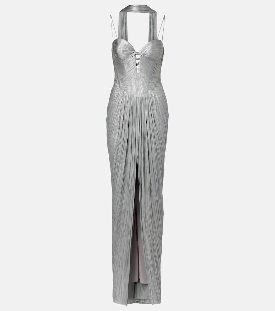 maria lucia hohan tonia cutout silk tulle gown