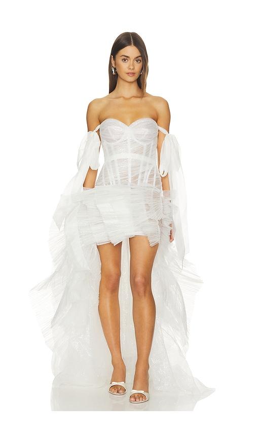maria lucia hohan wanda bridal dress in white.