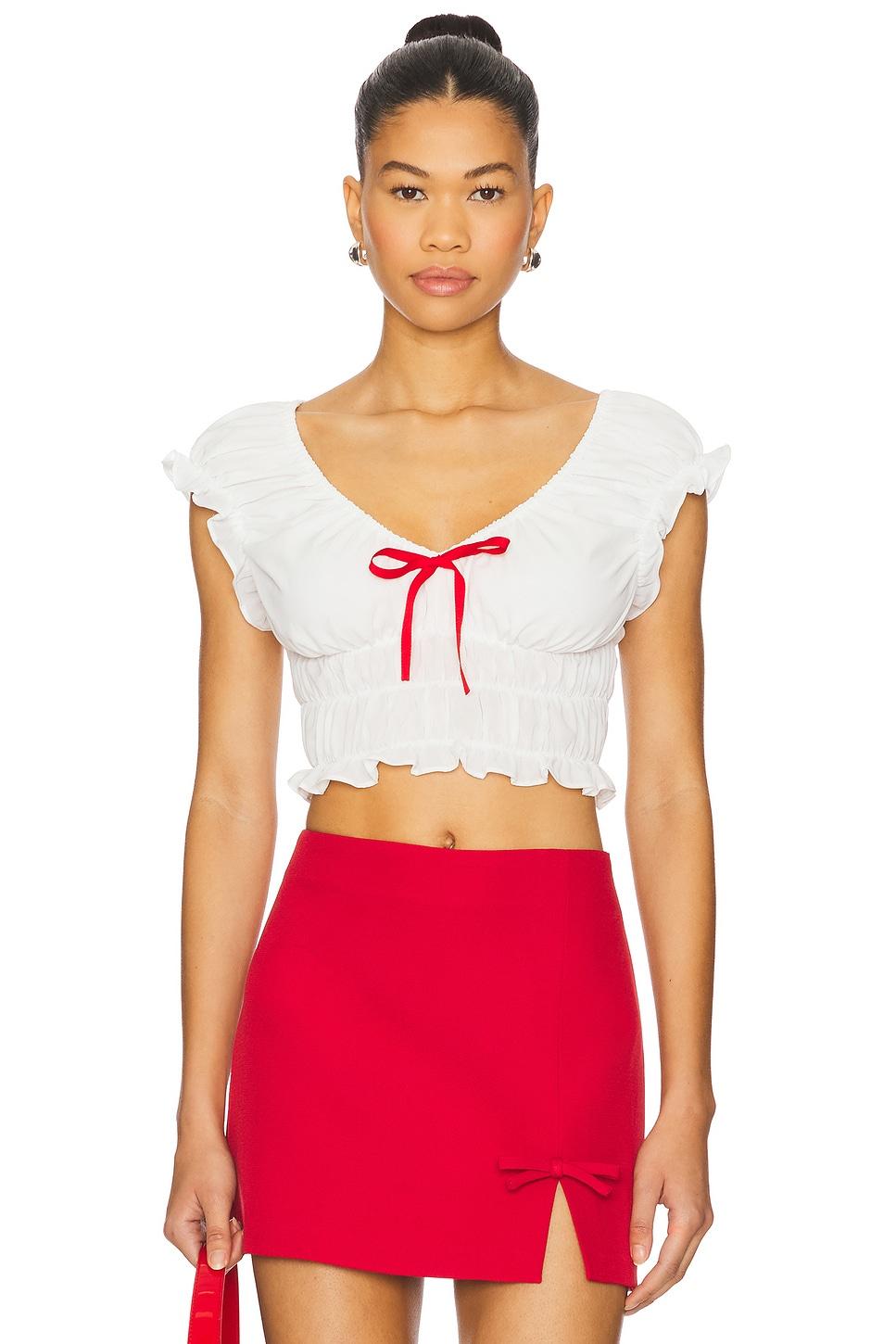 maria ruched top