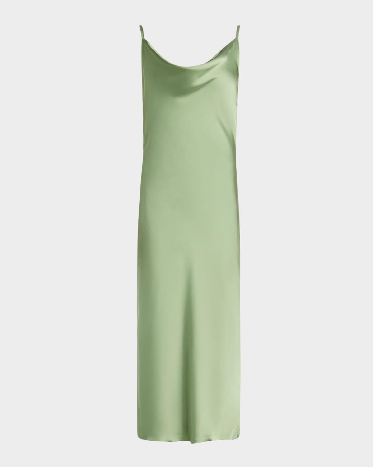 maria satin slip dress
