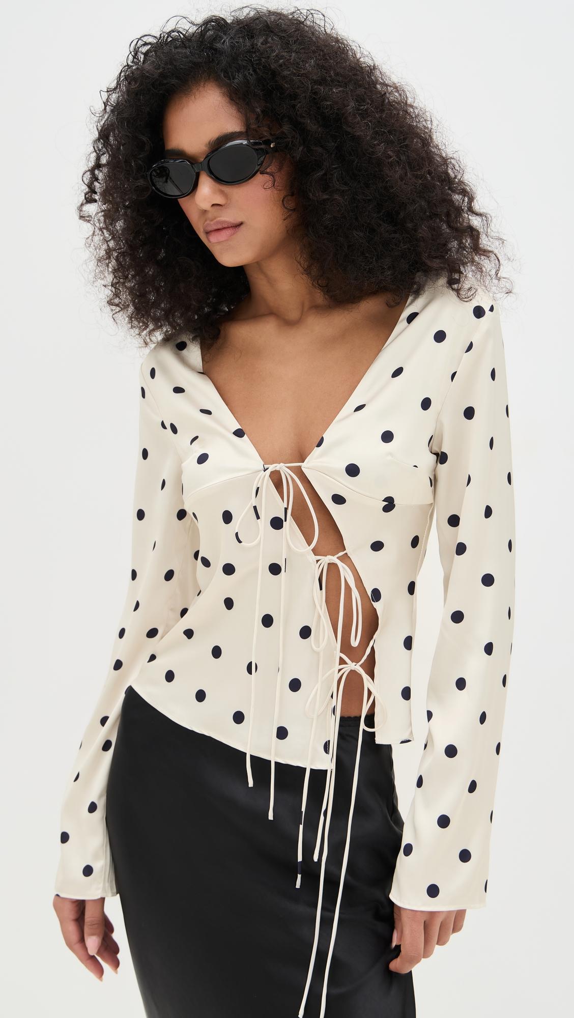 mariah long sleeve blouse