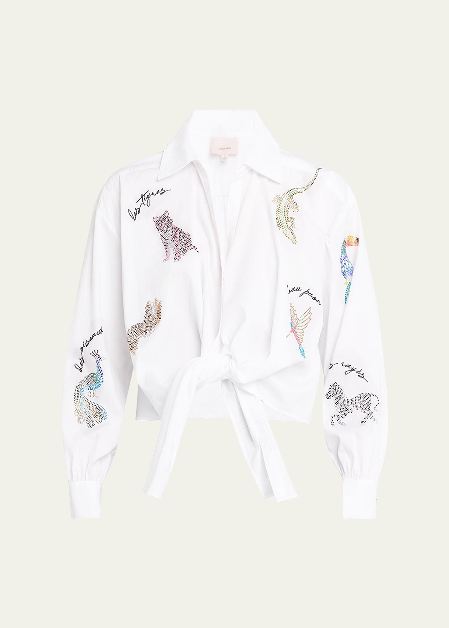 mariana rhinestone jungle top