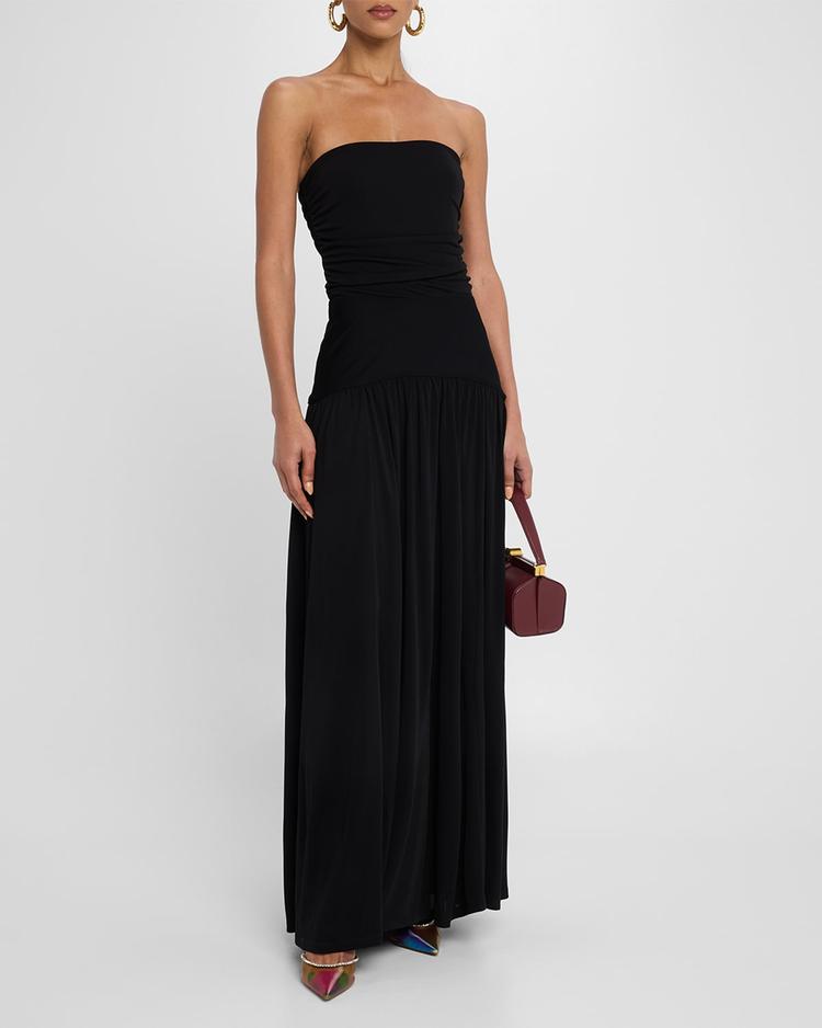 mariana strapless maxi dress