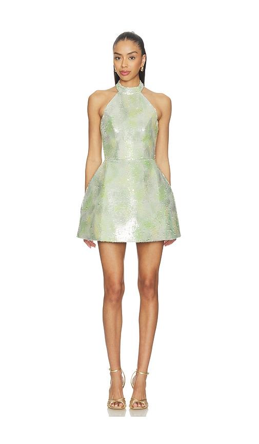 mariandree gaitan hailey dress in green.