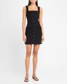marianna button-front mini dress