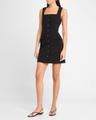 marianna button-front mini dress