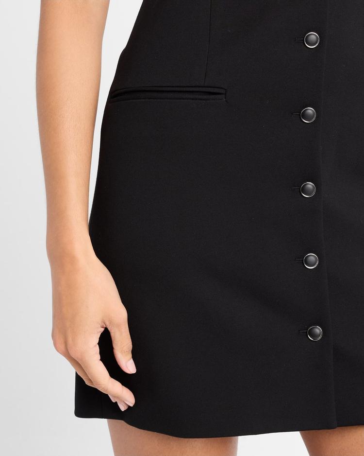 marianna button-front mini dress