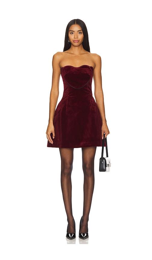 marianna senchina best lover dress in burgundy.