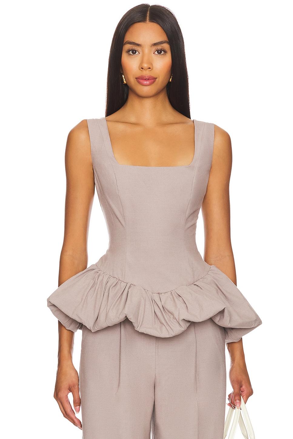 marianne bubble hem corset top