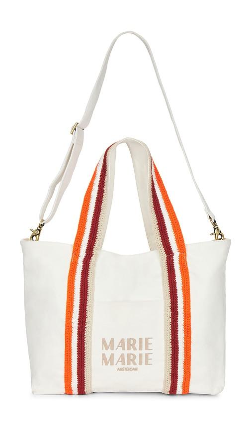 marie marie amsterdam diaper bag in white.