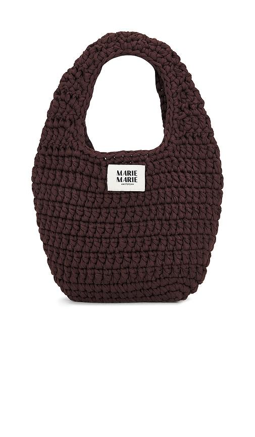 marie marie amsterdam egg bag in brown.