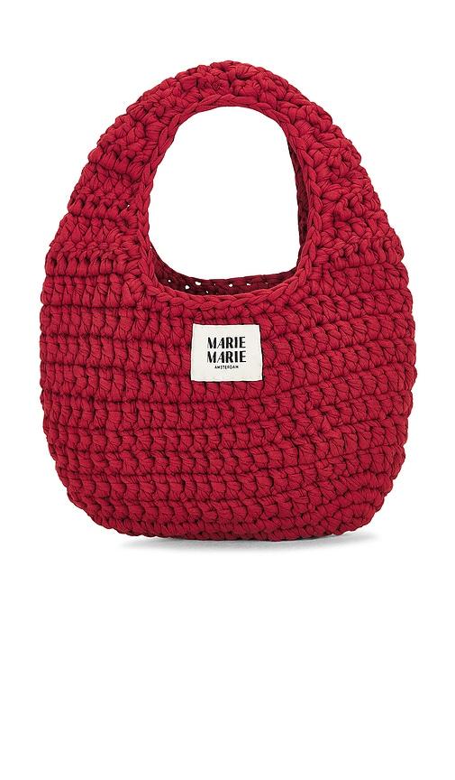 marie marie amsterdam egg bag in red.