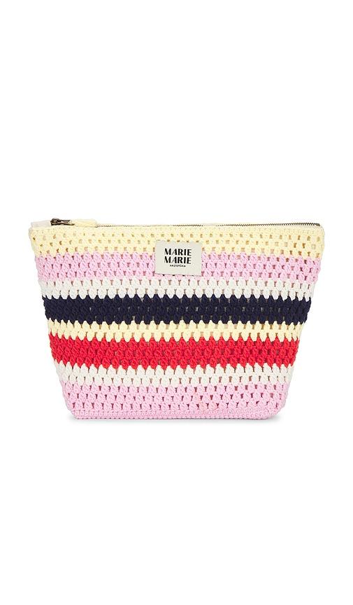 marie marie amsterdam pouch large in red,pink.