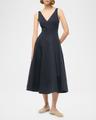 marieta grosgrain midi dress
