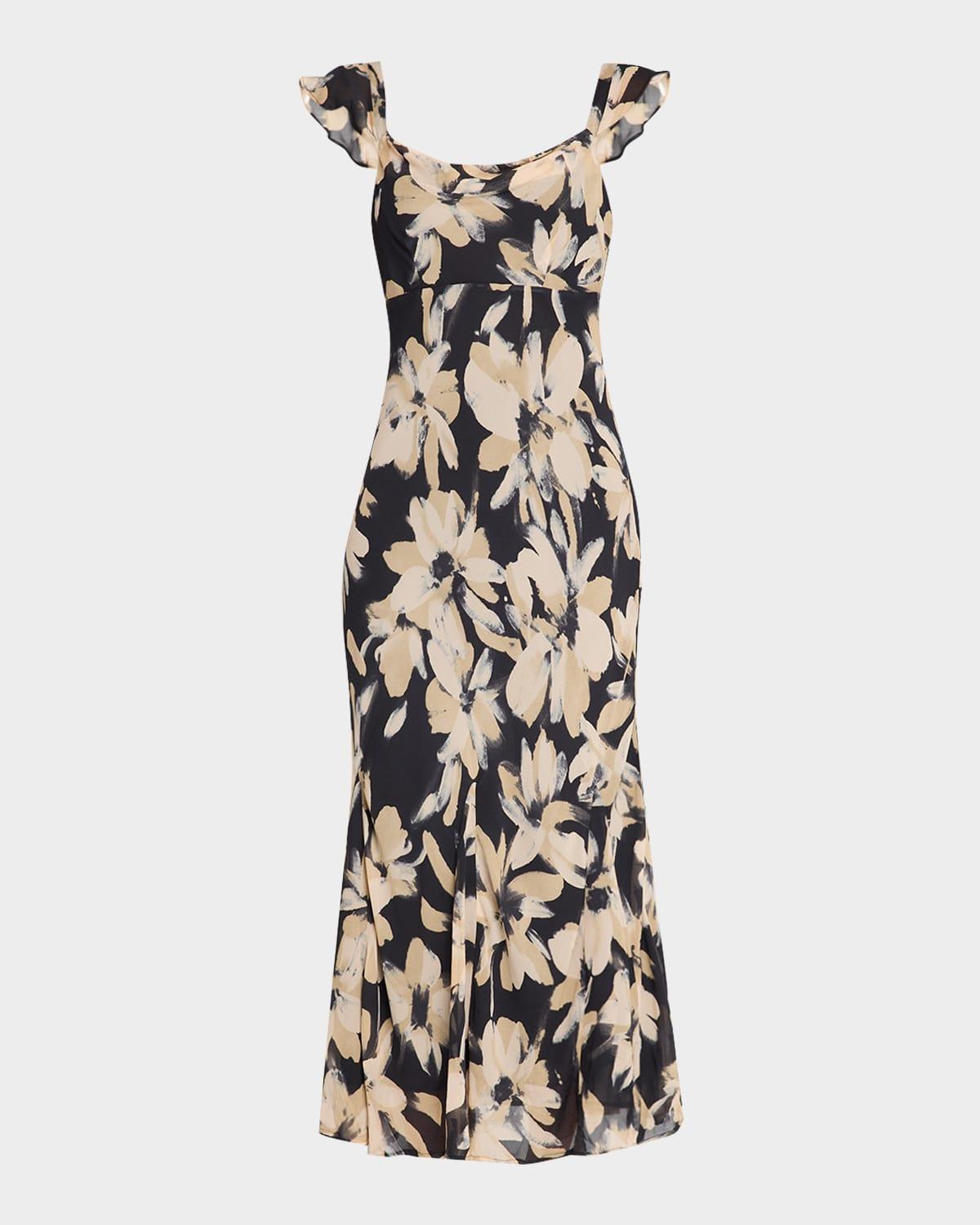 marigold midi dress