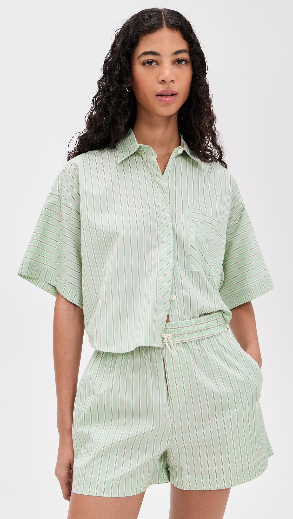 marin short sleeve stripe shirt