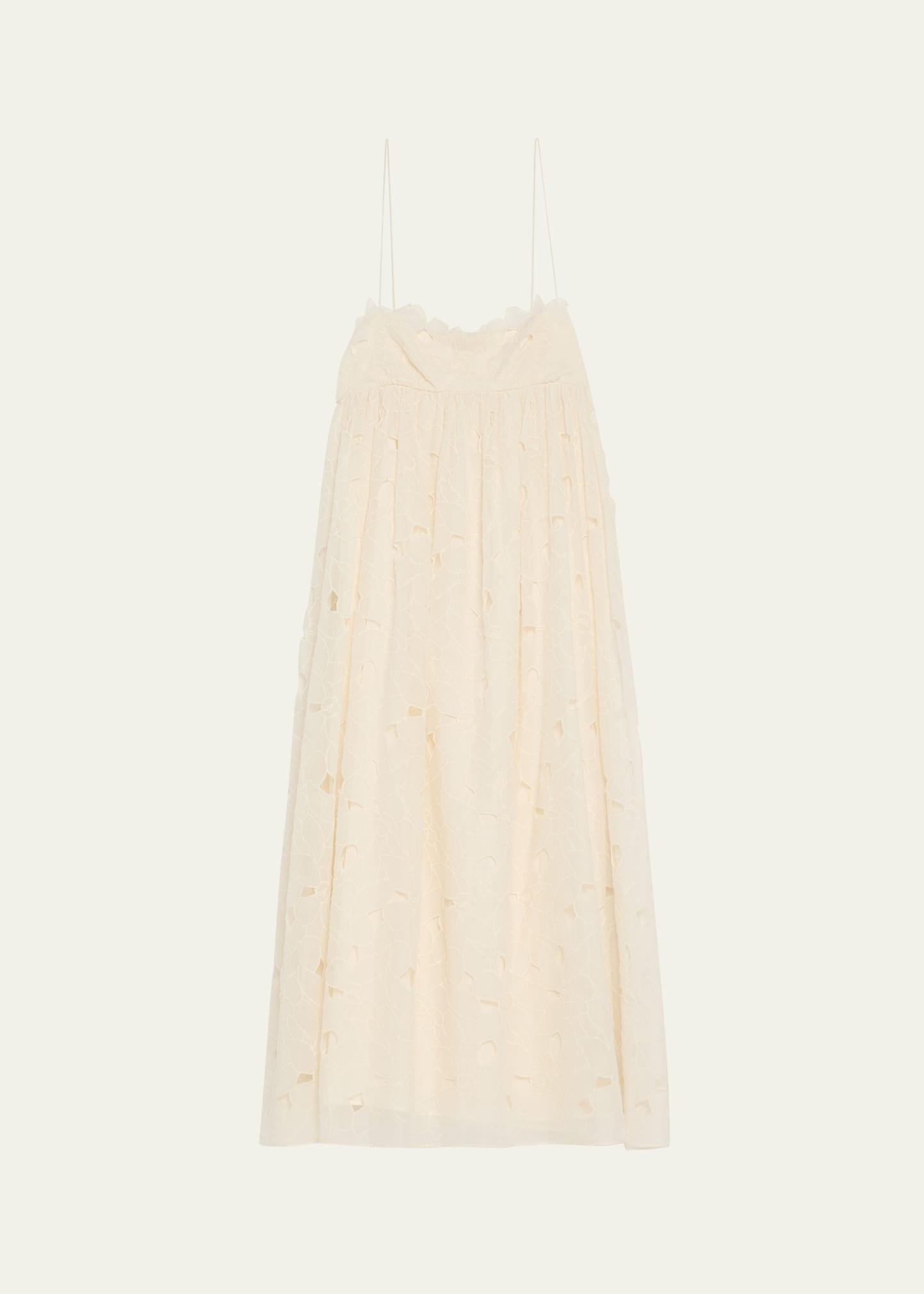 marina empire cotton cami midi dress