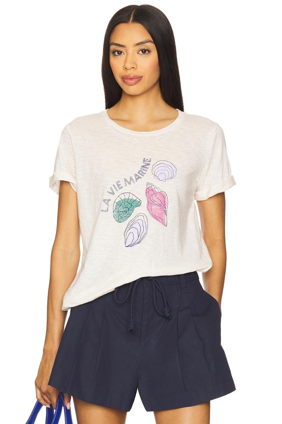 marine rolled sleeve tee