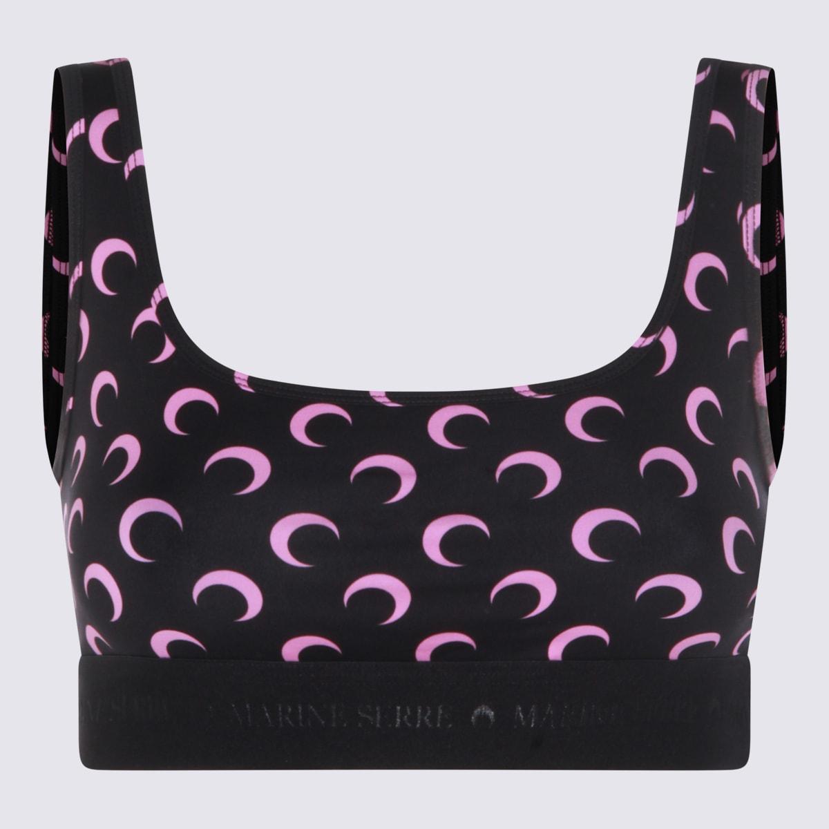 marine serre black and pink top