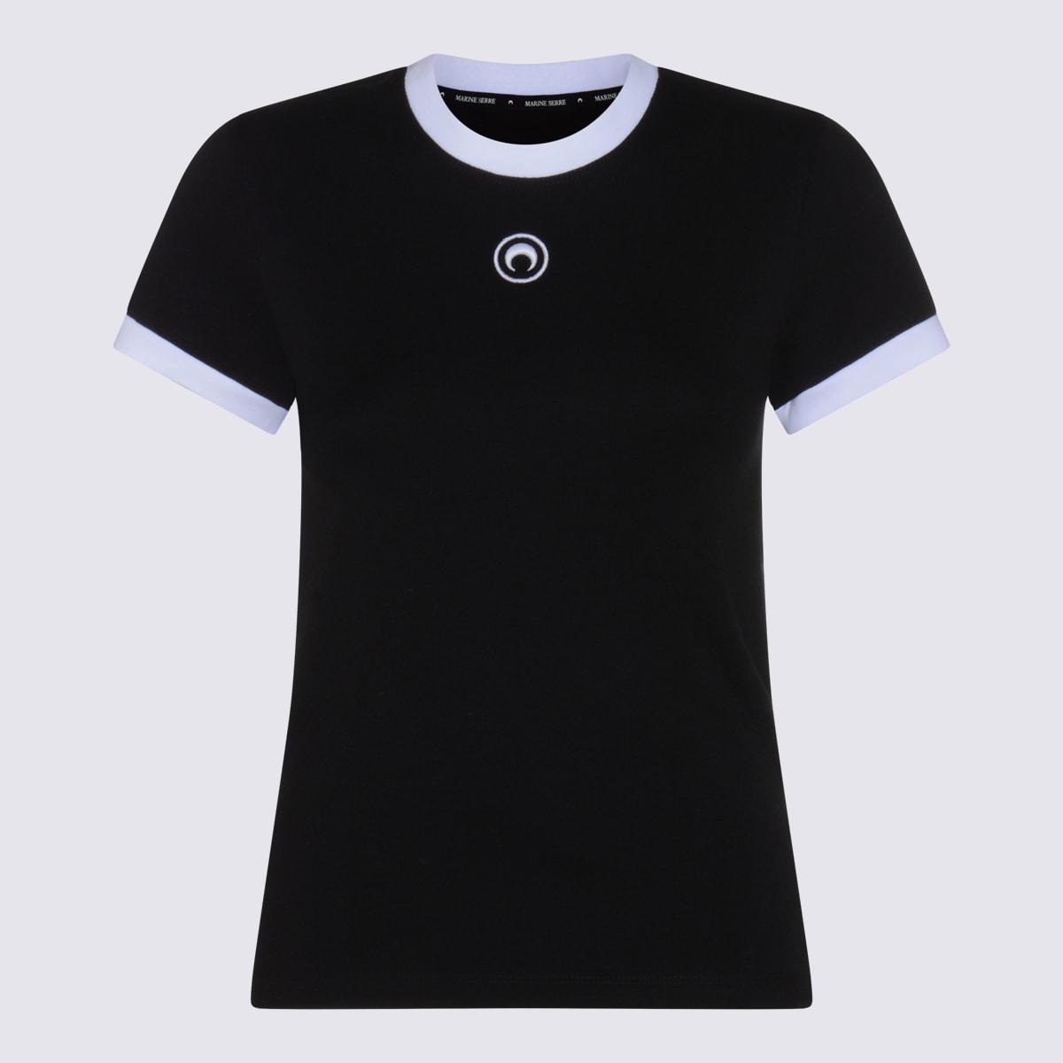 marine serre black cotton t-shirt