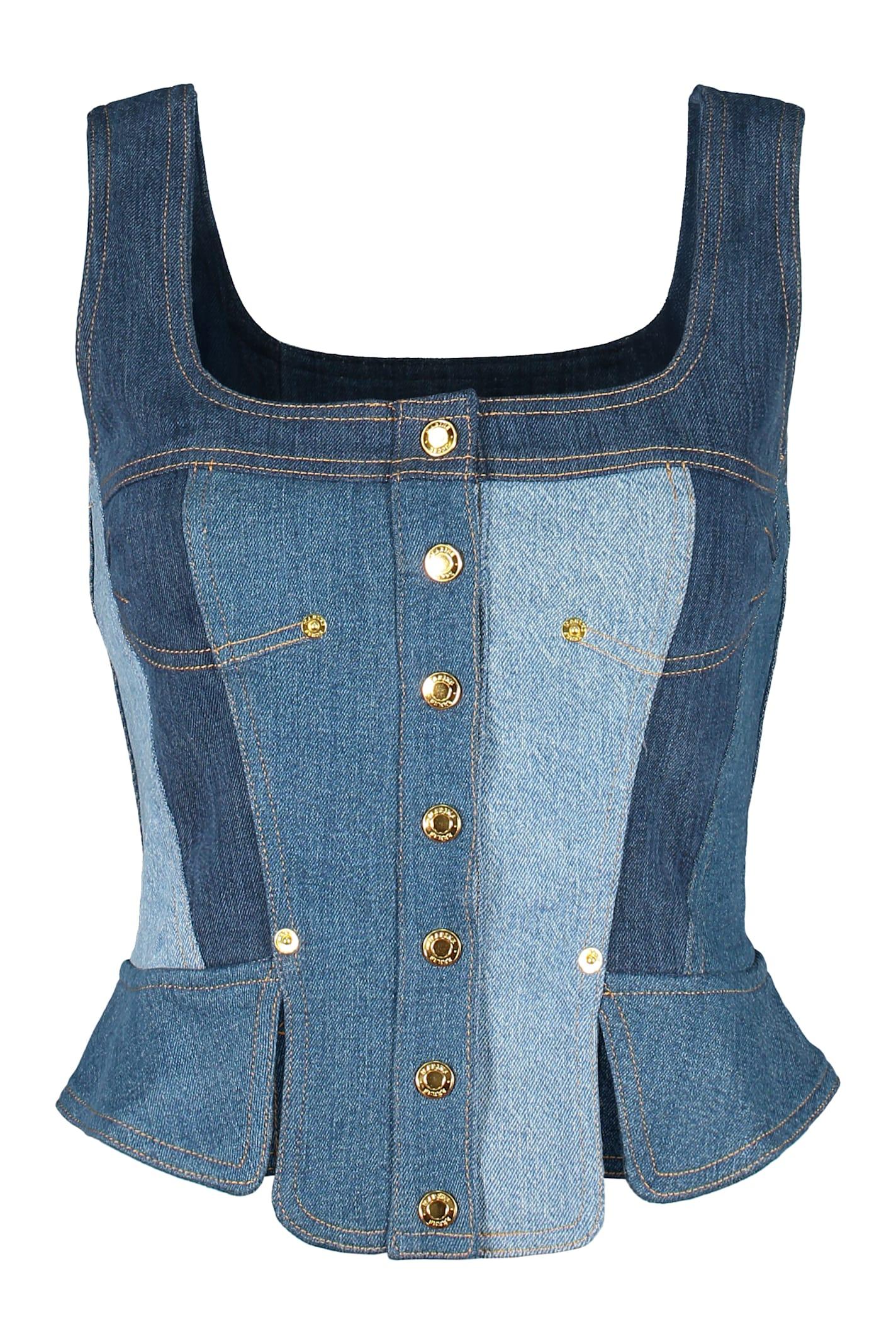 marine serre corset top