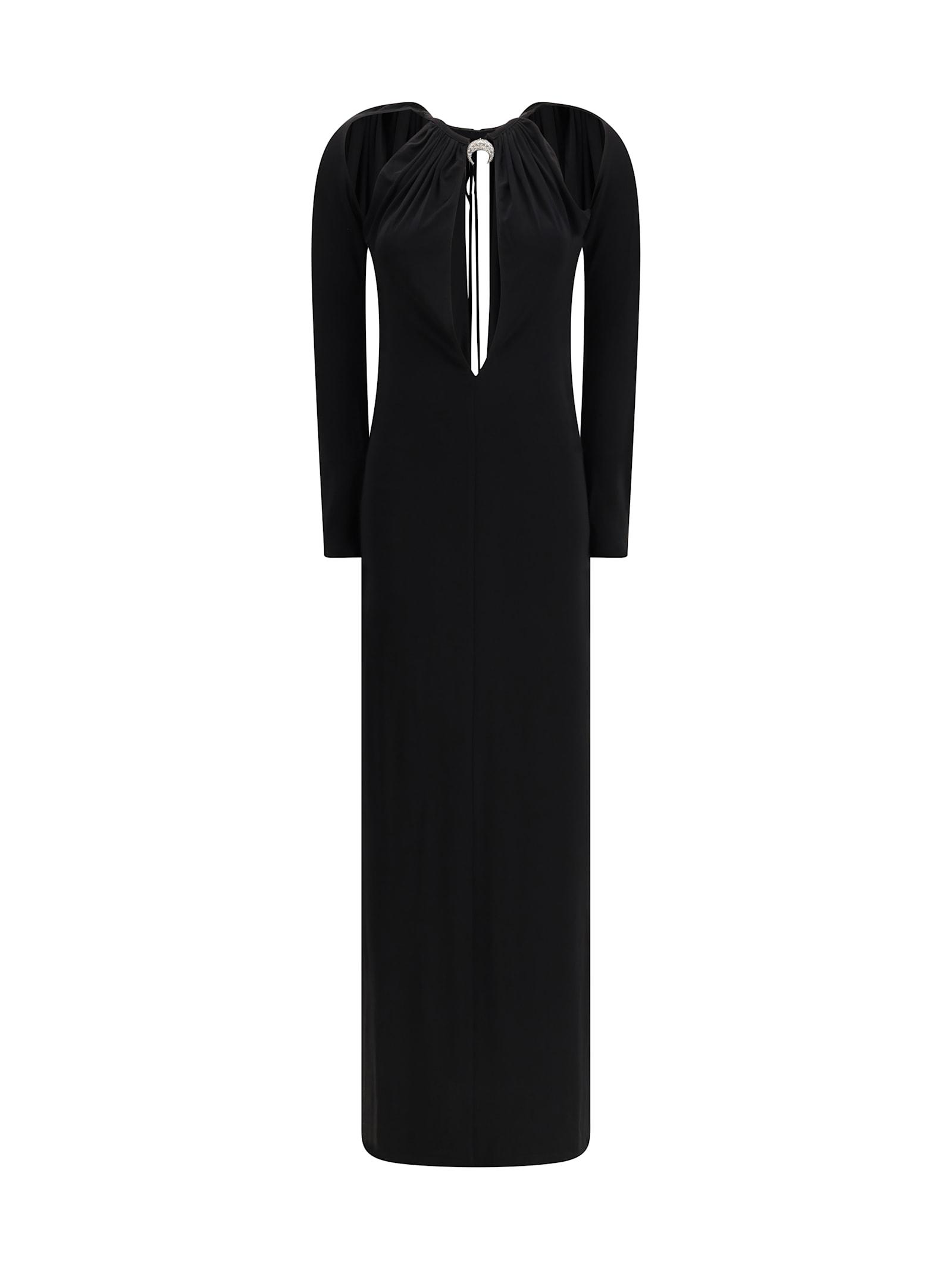 marine serre draped jersey long dress