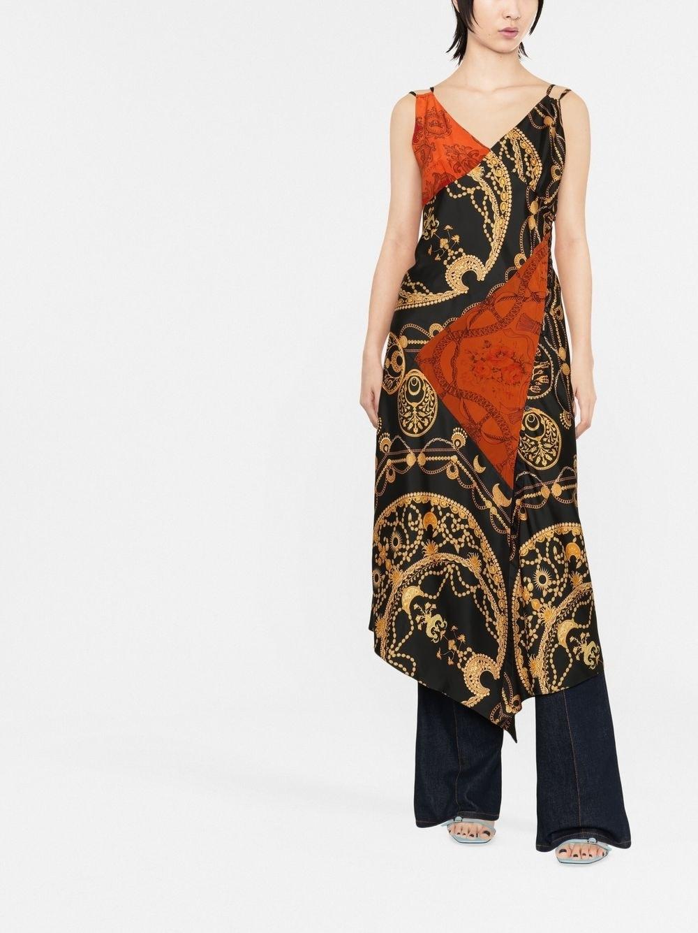 marine serre dresses black silk - women