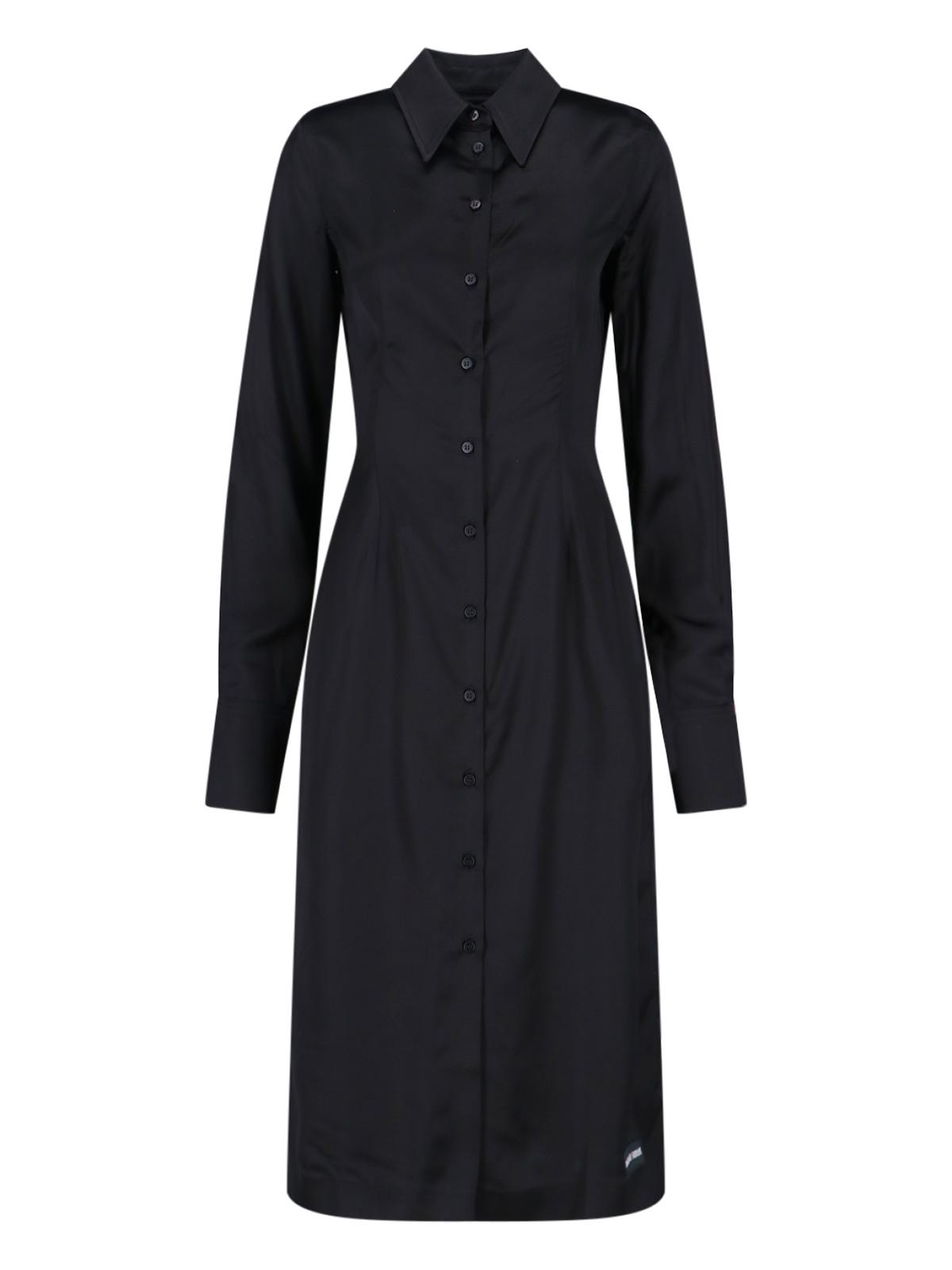 marine serre dresses black viscose - women