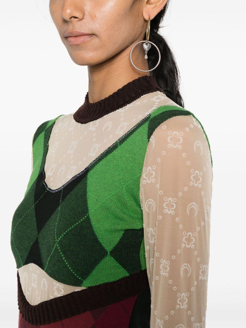 marine serre dresses green cotton - women