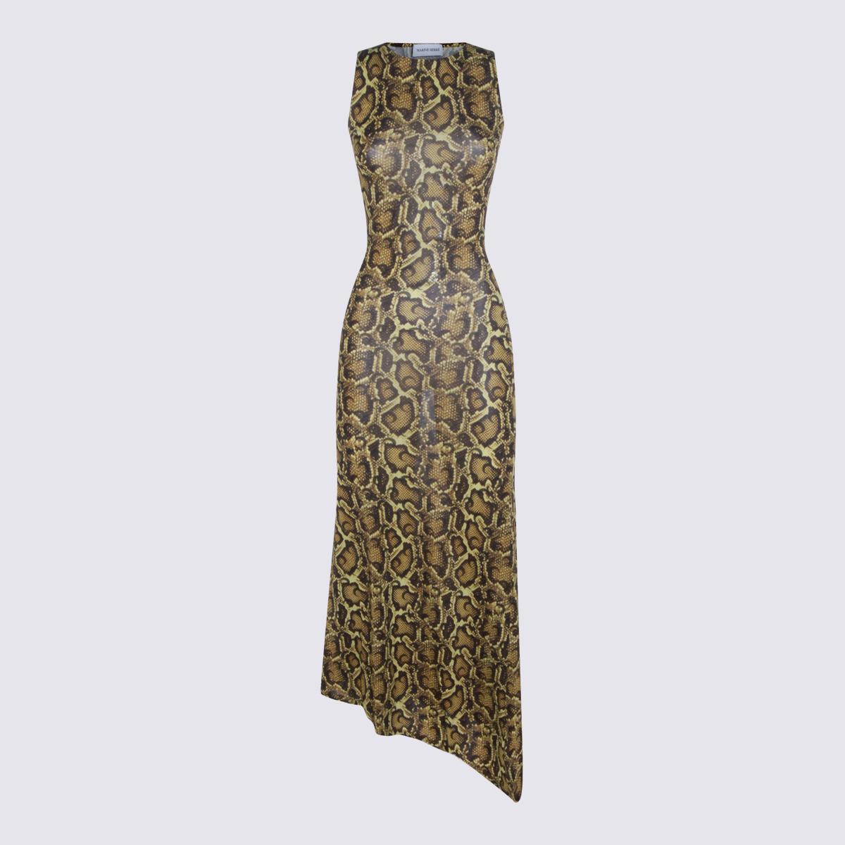marine serre dresses yellow _vi ea - women