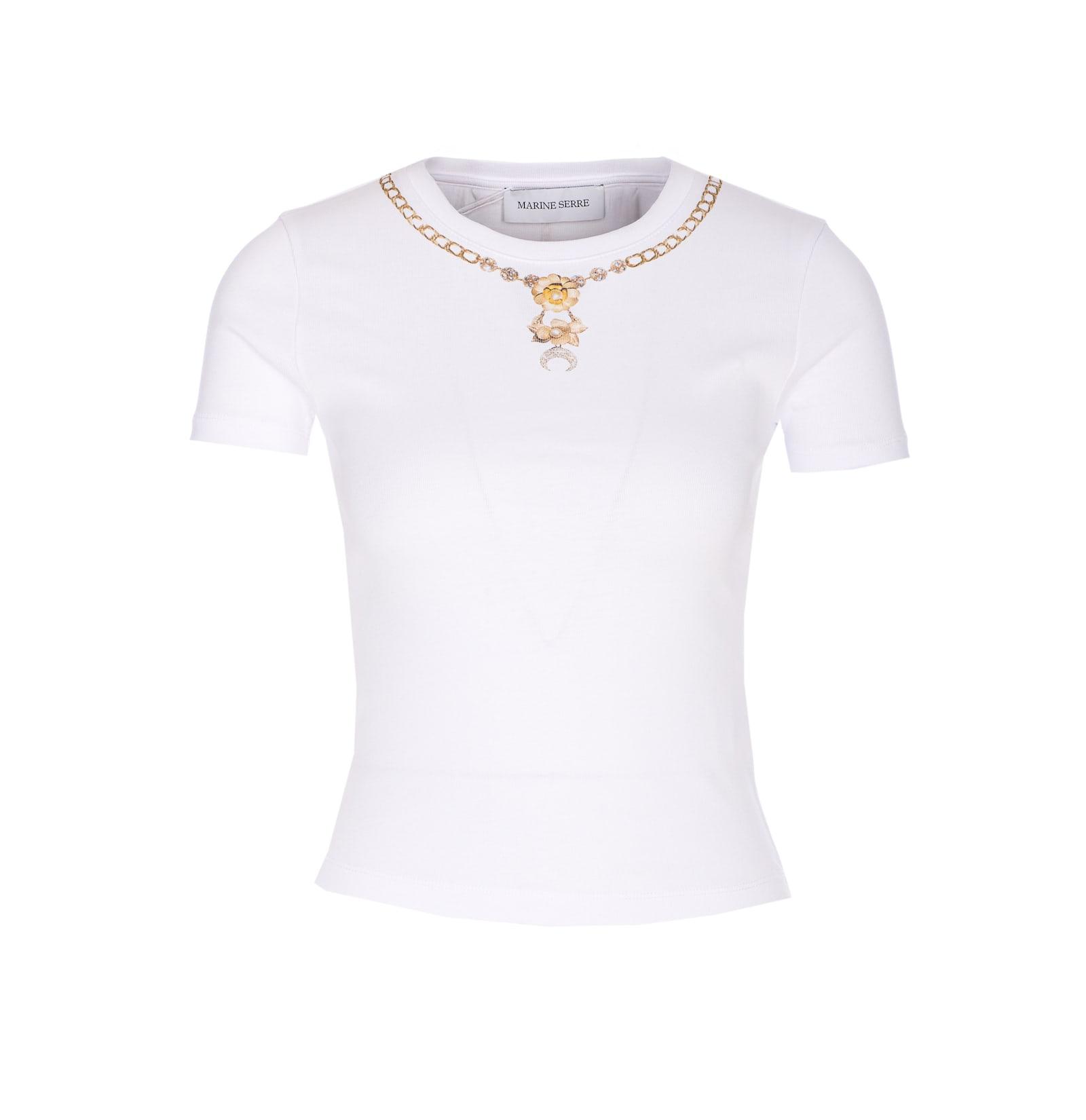 marine serre faded moon t-shirt