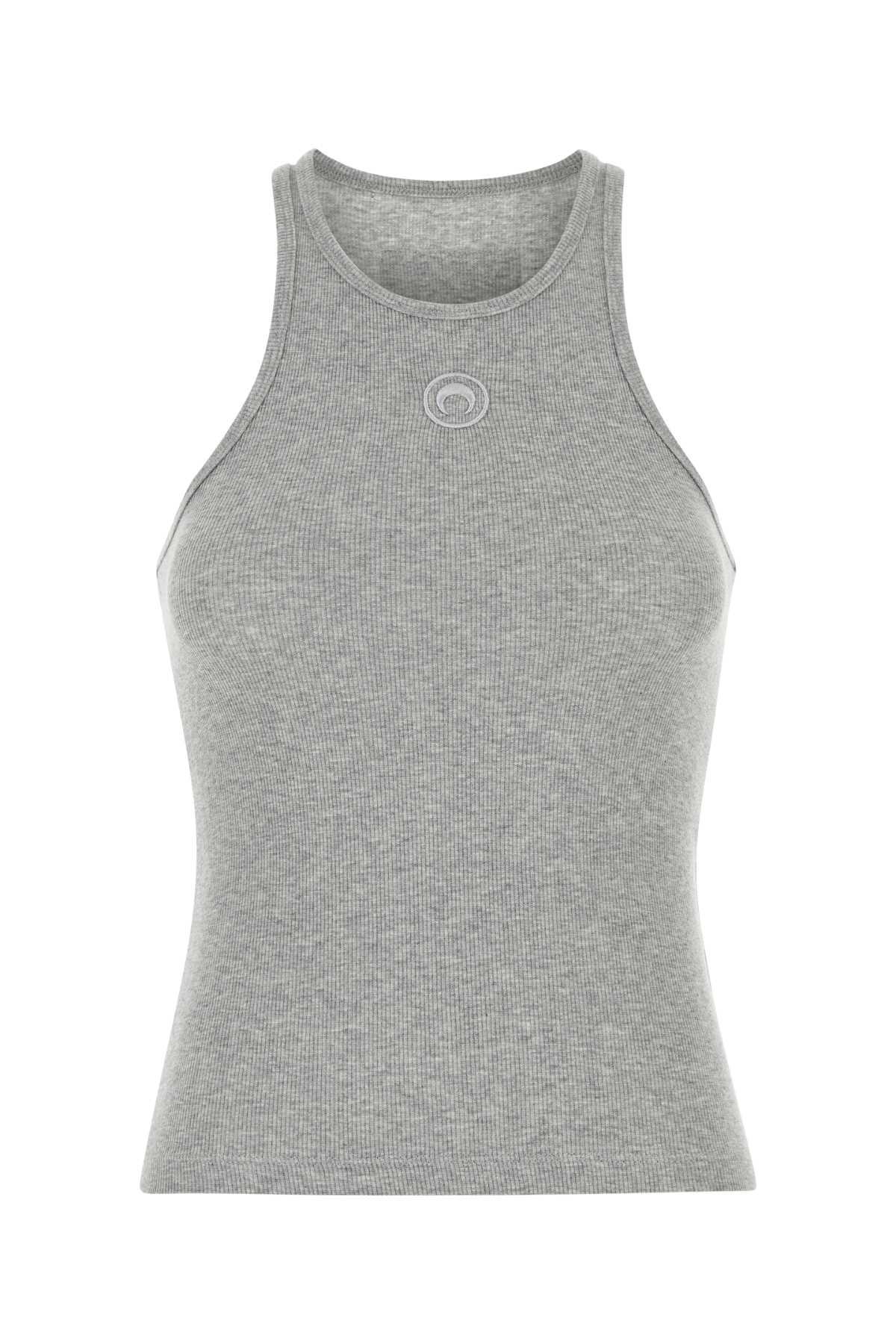 marine serre grey stretch cotton tank top
