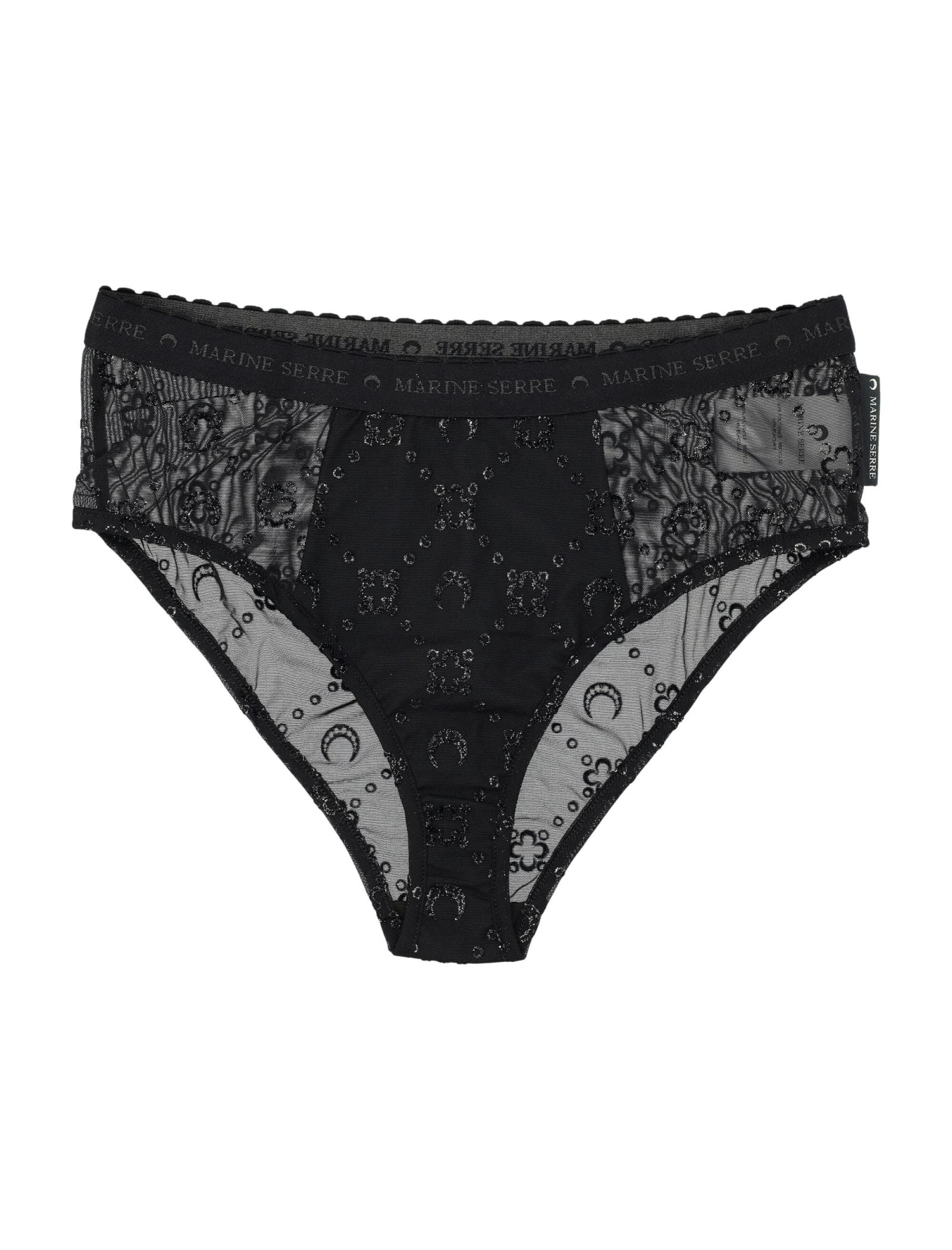 marine serre mesh flock moonogram brief