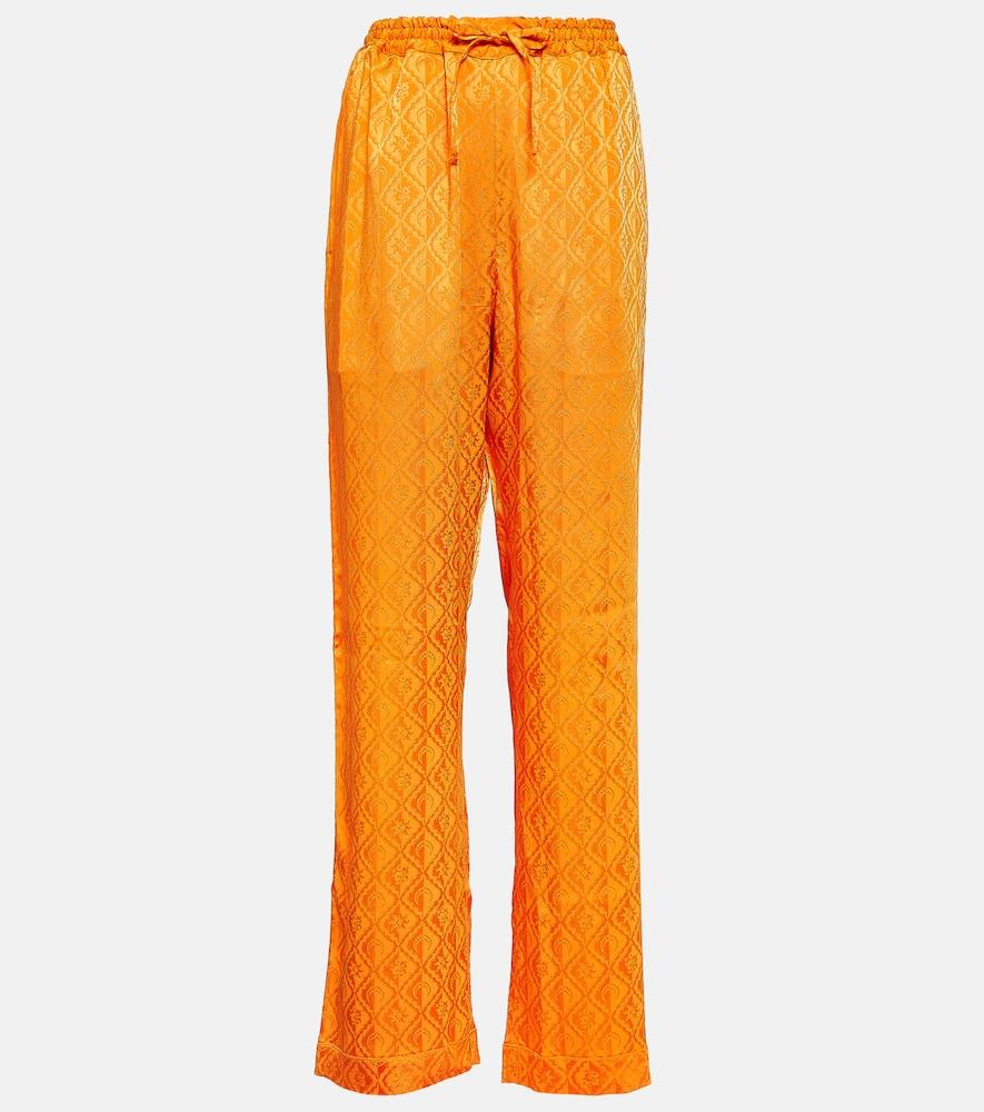 marine serre moon diamant satin pajama pants