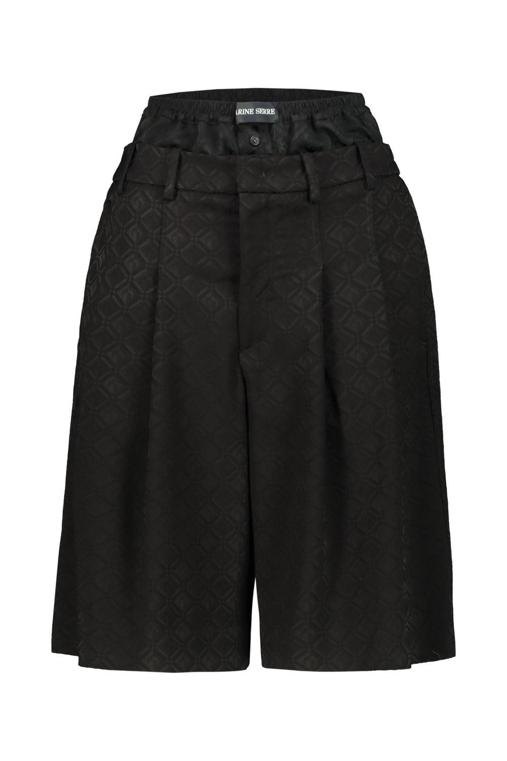 marine serre moon diamond jacquard tailorin shorts
