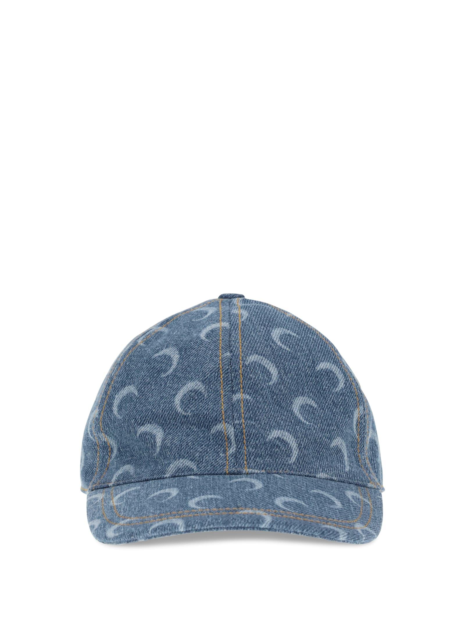 marine serre moon laser denim baseball hat