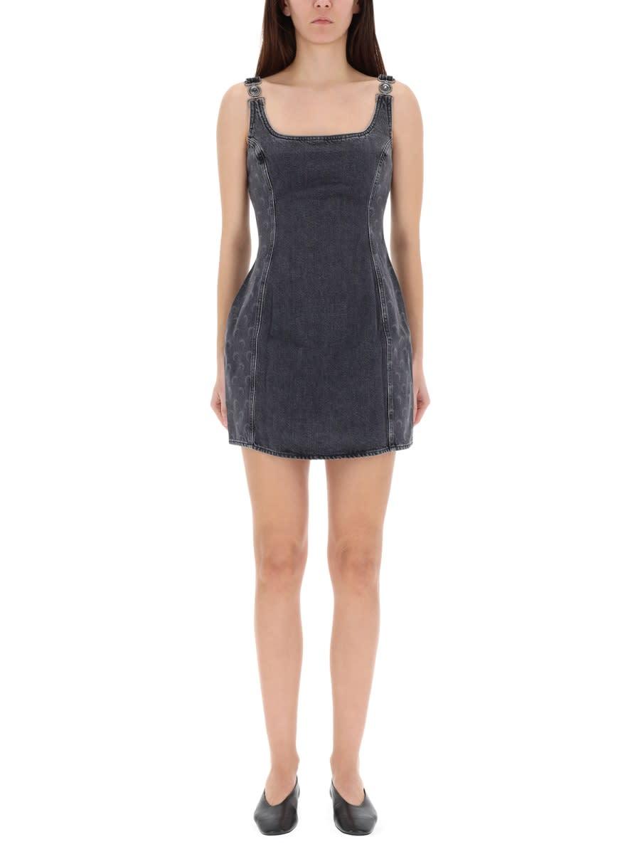 marine serre moon laser mini dress