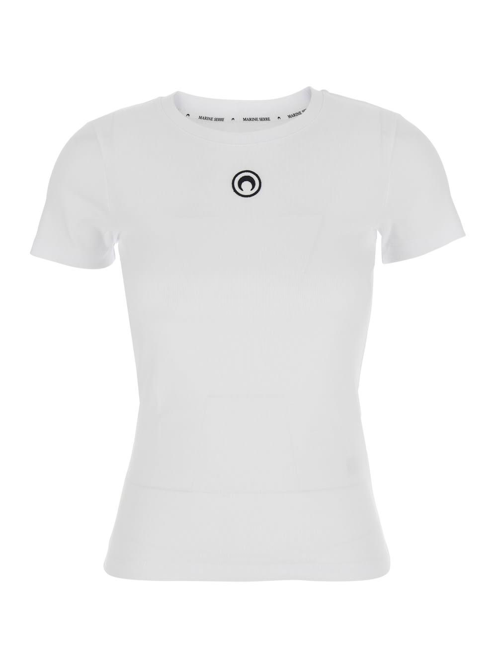 marine serre moon logo jersey ss t-shirt